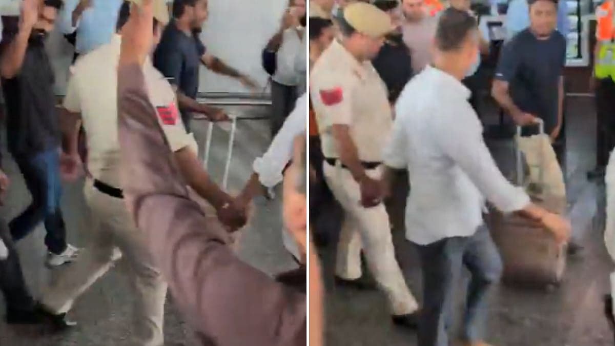CJP founder Abhijeet Dipke Heckled At Delhi Airport, Called 'CIA agent' Aid Jantar Mantar Protest Row - VIDEO