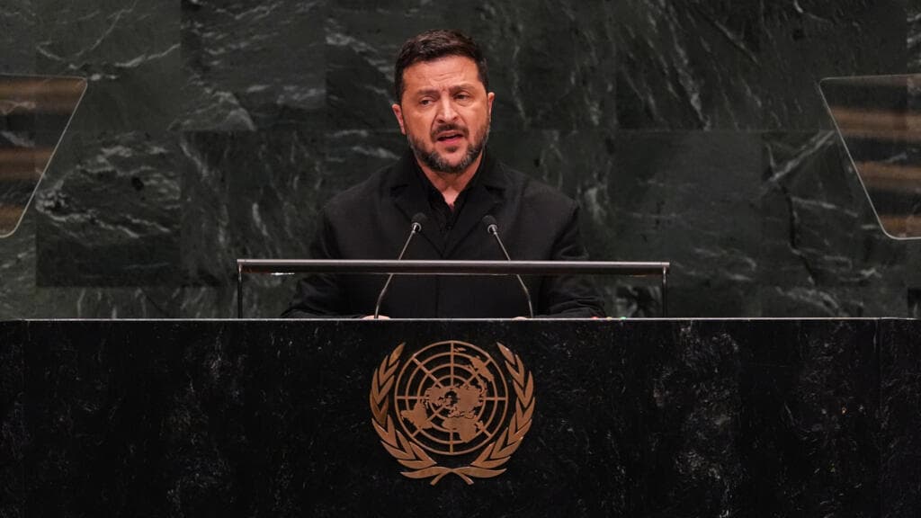 Putin using citizens from 47 countries to fight Ukraine, Zelensky tells UN