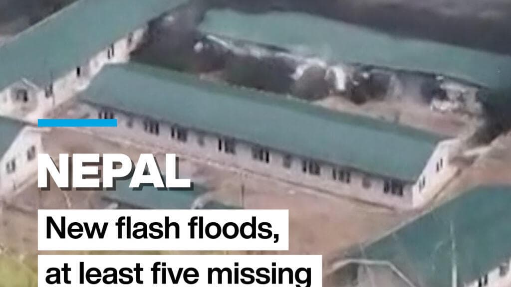 Five people missing as fresh flash floods hit central Nepal