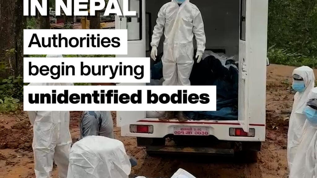 FRANCE 24 in Nepal: In Bharatpur, authorities begin burying unidentified bodies