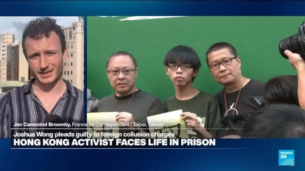 Hong Kong activist Joshua Wong pleads guilty in second national security case