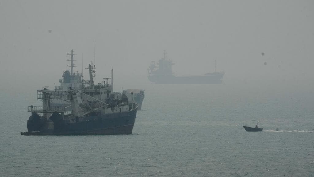 Projectile hits tanker as it enters the Strait of Hormuz