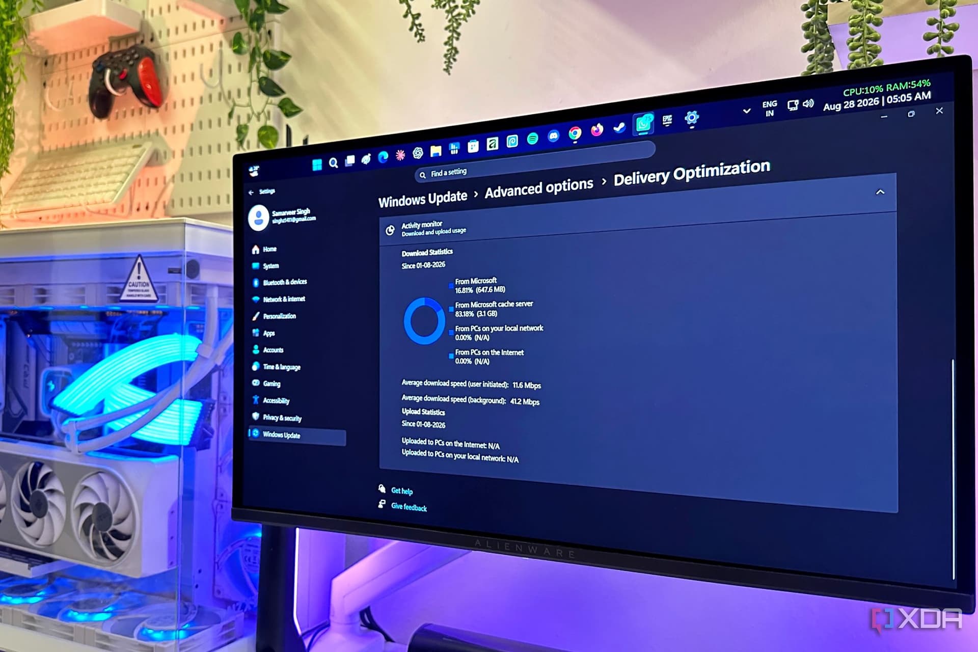Your Windows 11 PC uploads your update files by default, but one setting controls where they go