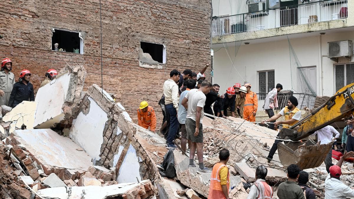 Delhi building collapse death toll up to 7; HC orders citywide PG inspection, flags student housing woes