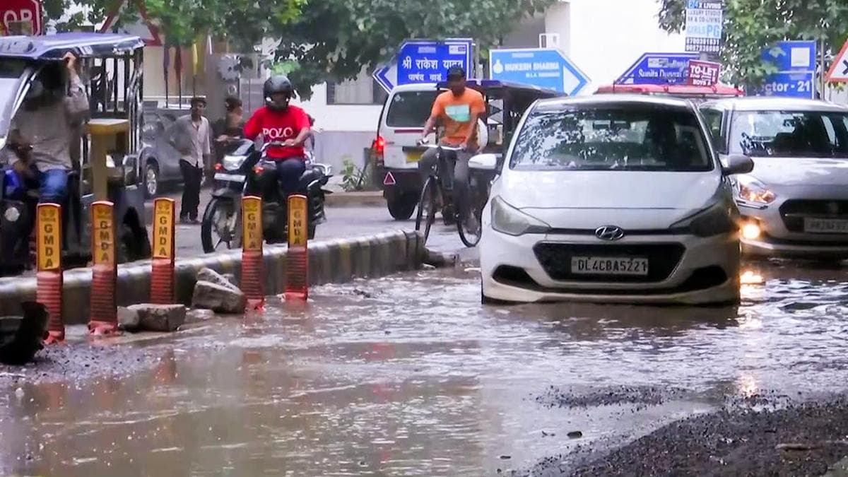 One hour of rain, hours of congestion: Gurugram's waterlogging woes persist