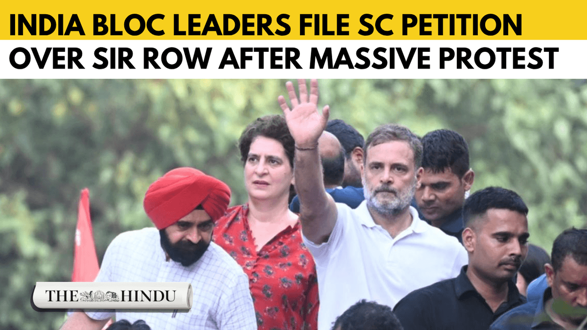 Opposition leaders file Supreme Court petition over SIR row after massive protest in delhi