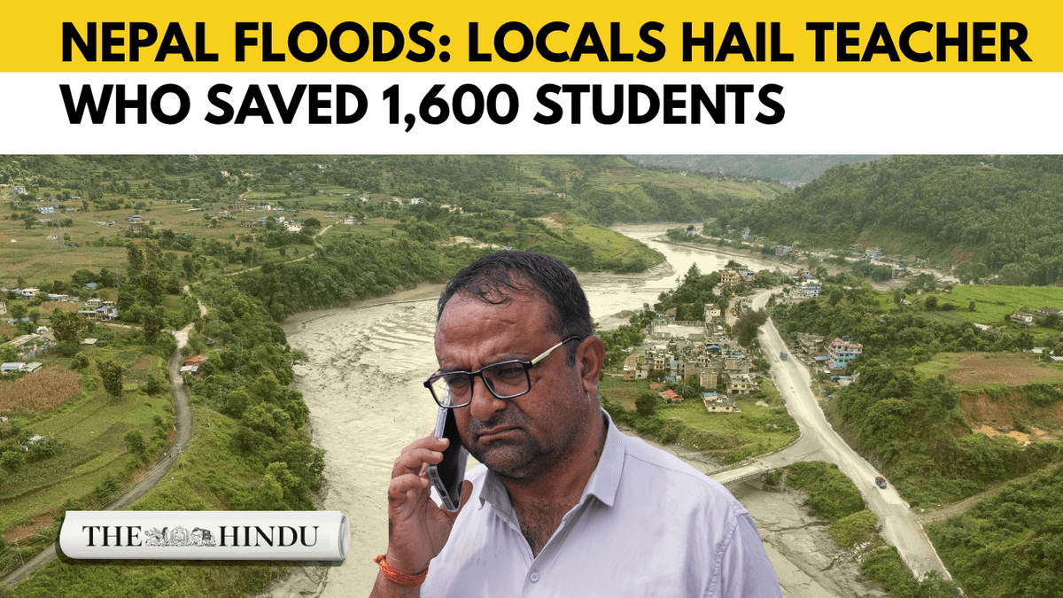 Watch: Nepal floods: Locals hail teacher who saved 1,600 students