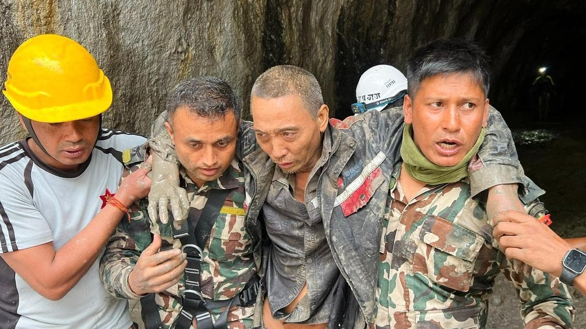 Nepal flash floods: Two more people rescued alive after being trapped for 10 days