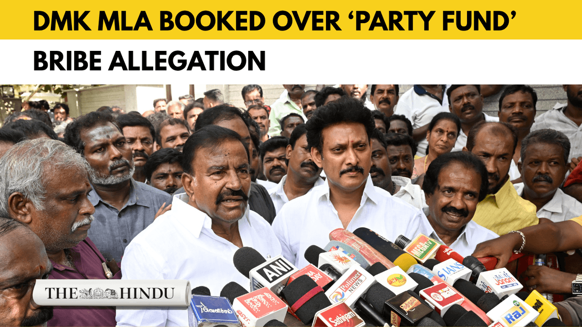 Watch: DMK MLA booked over ‘Party Fund’ bribe allegation