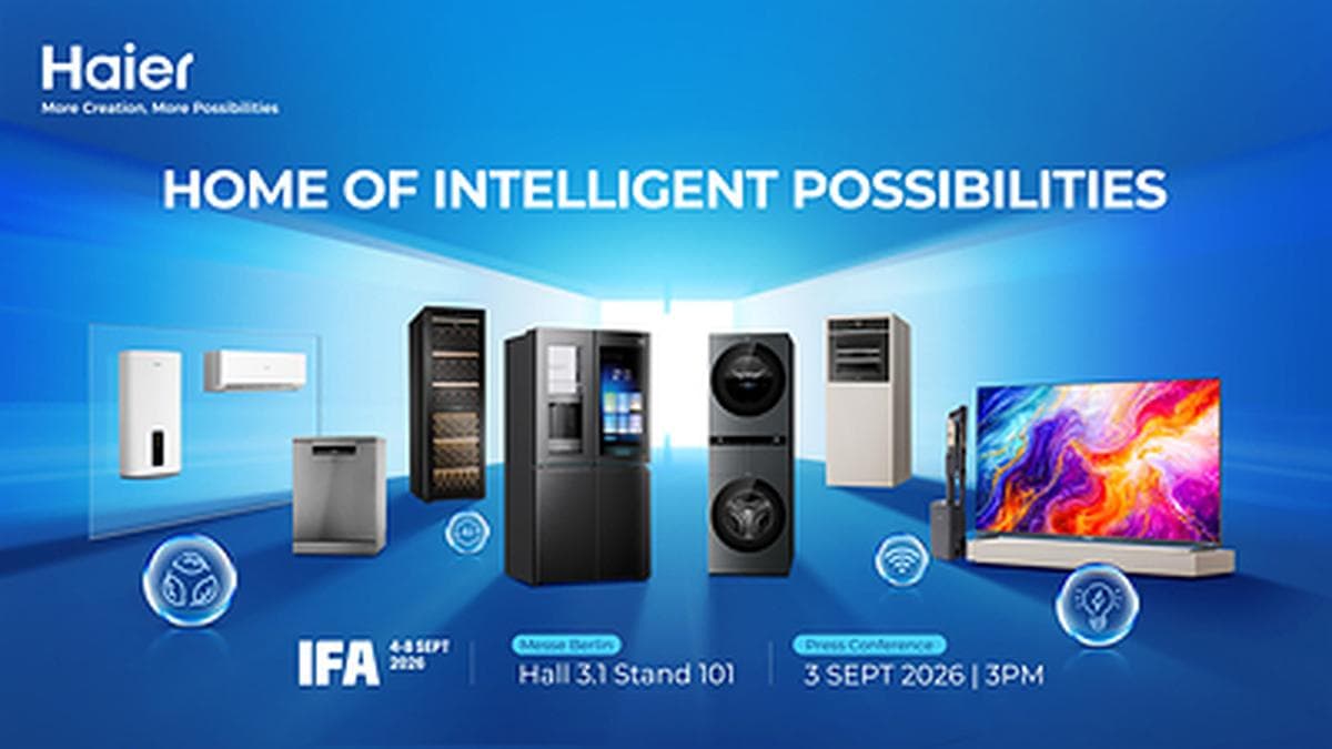 Haier to Showcase AI-Powered Living at IFA 2026, Highlighting Global Brand Leadership and Local Innovation