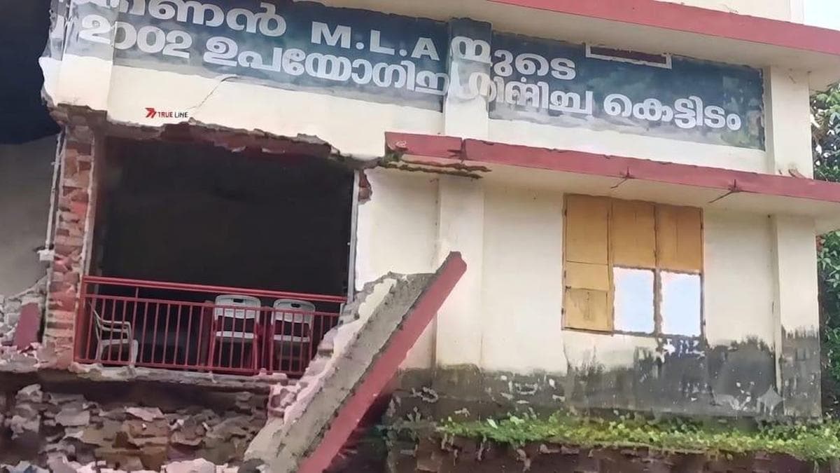 School building collapses in Keralam’s Chalakudy, holiday averts major tragedy
