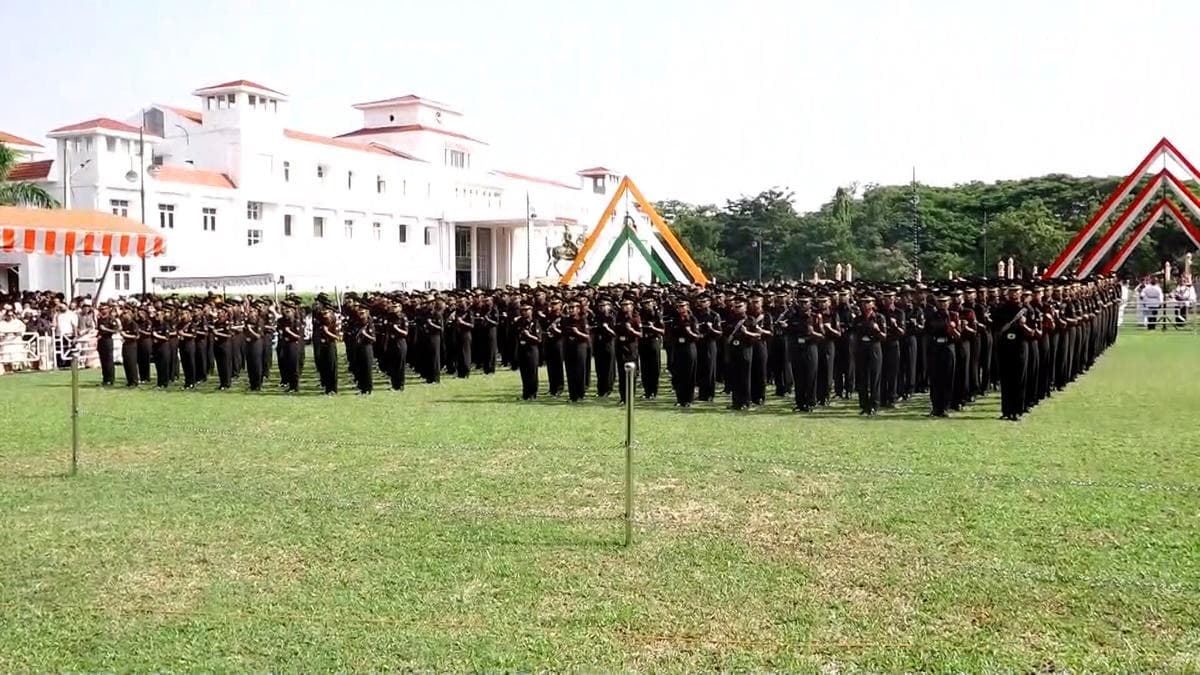 Official Pipping Ceremony of officer cadets held at OTA Chennai