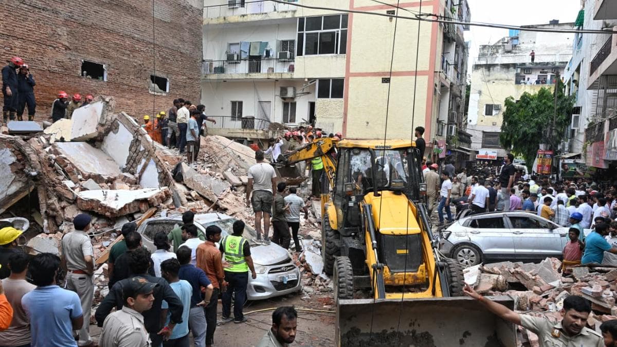 At least three dead as PG accommodation building collapses in Delhi