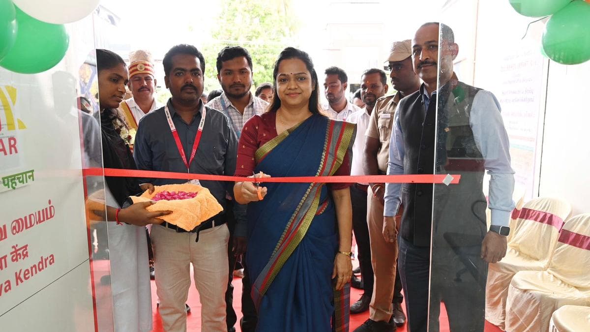 Collector inaugurates Aadhaar Seva Kendra in Tiruvannamalai