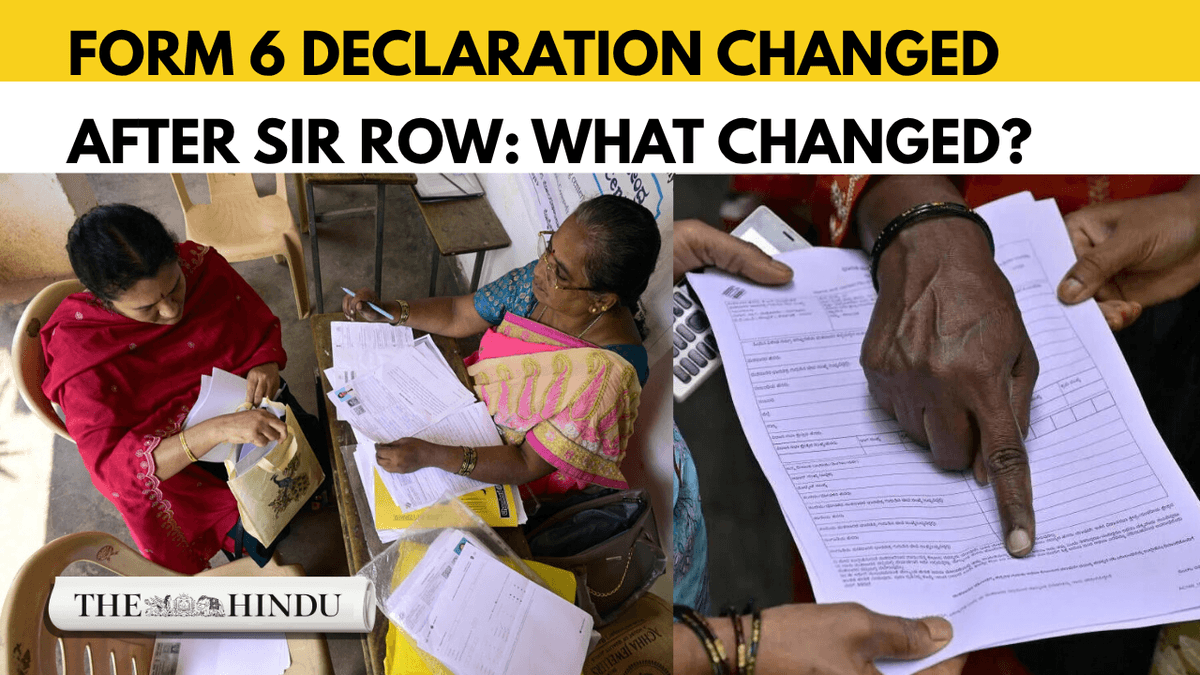 SIR row: EC changes online Form 6 voter registration process