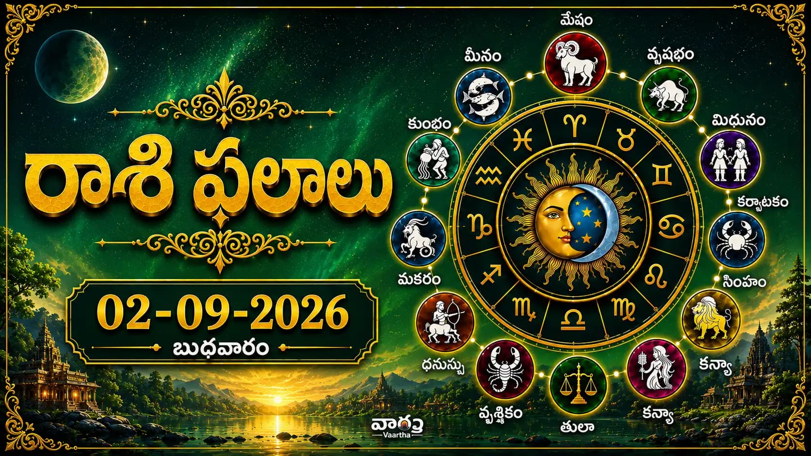 నేటి రాశి ఫలాలు – 02 సెప్టెంబర్ 2026