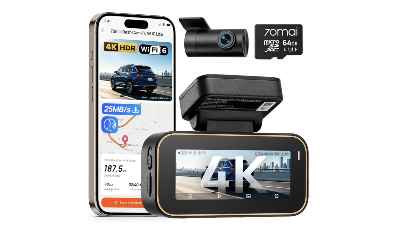Deal: This 4K dual dash cam with GPS just fell to $89.97