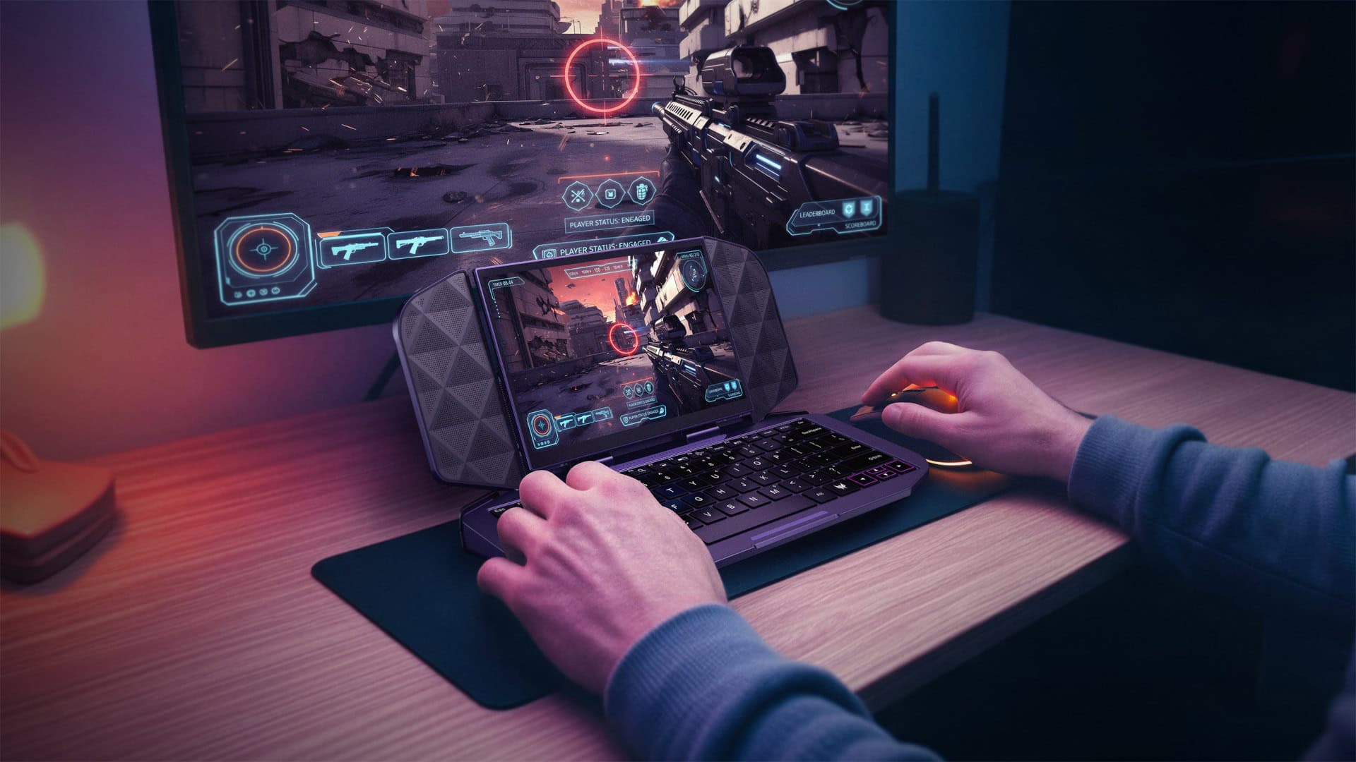 This concept handheld can turn into a laptop, complete with a keyboard
