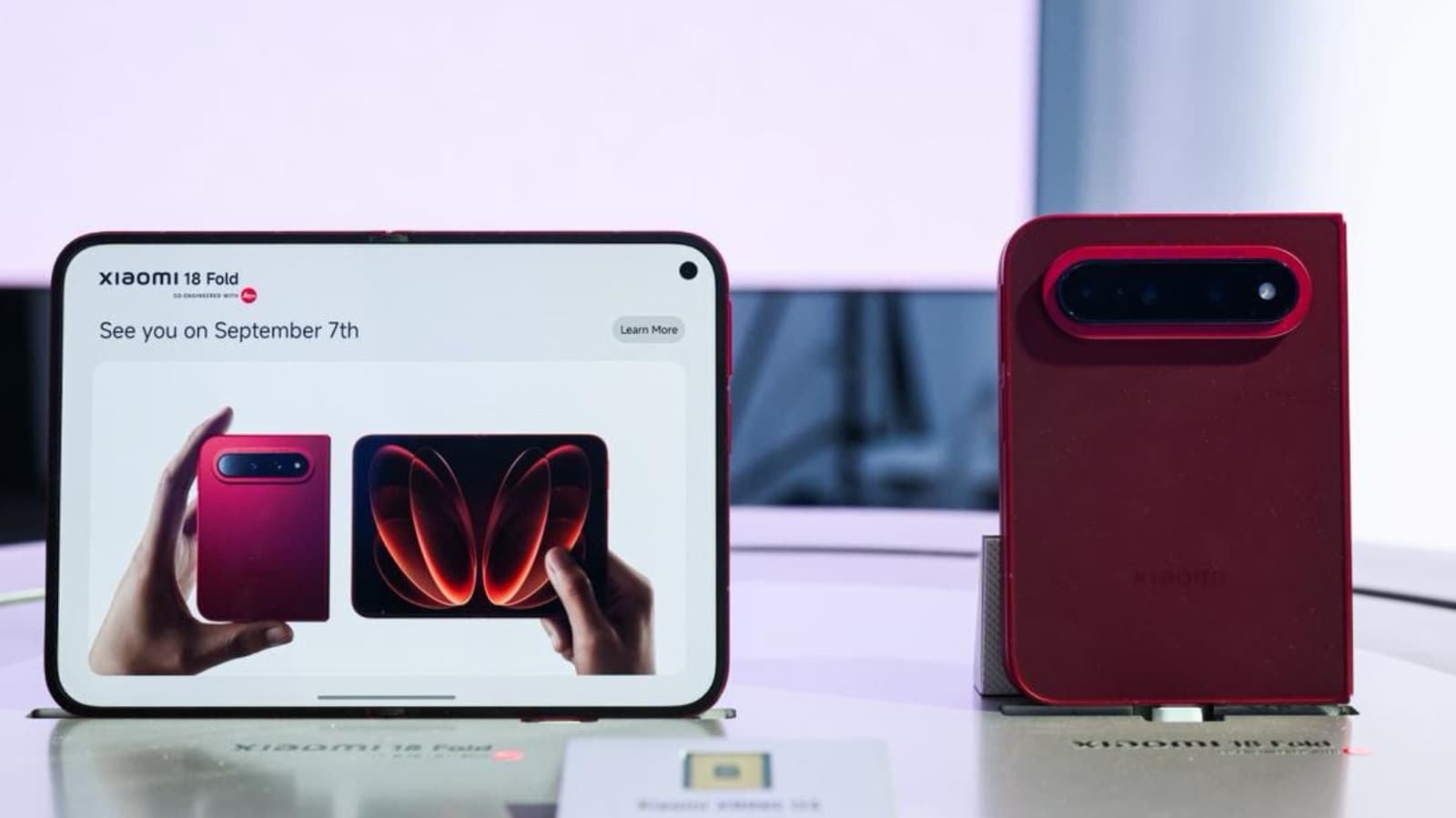 Xiaomi's new passport-style foldable looks shorter and wider than the Galaxy Z Fold 8