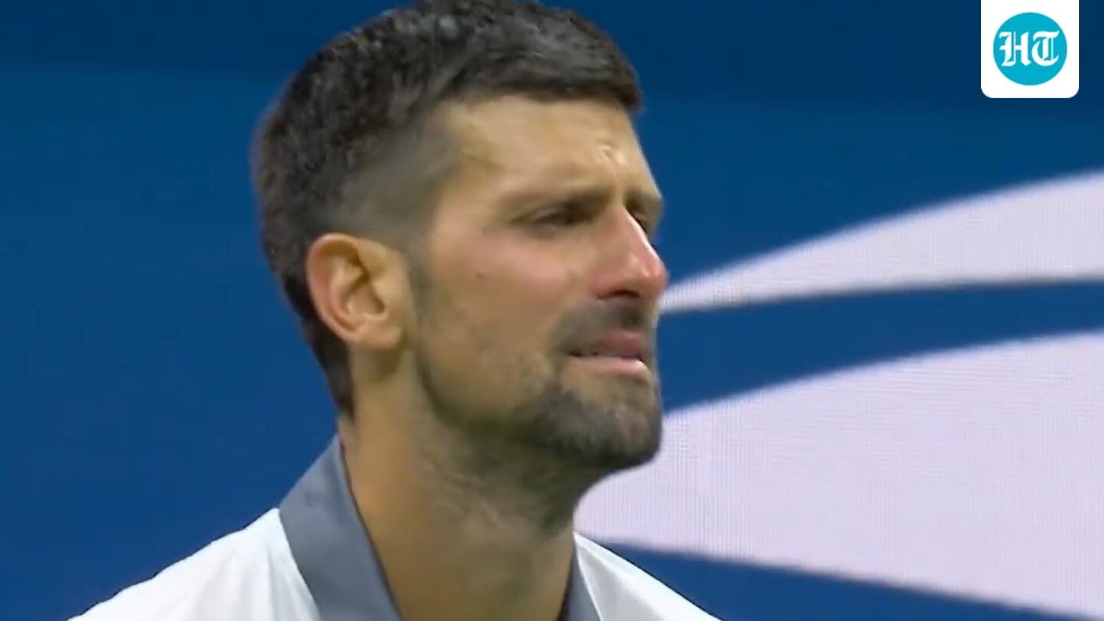 Novak Djokovic breaks down in tears as 20-year Grand Slam streak ends at US Open