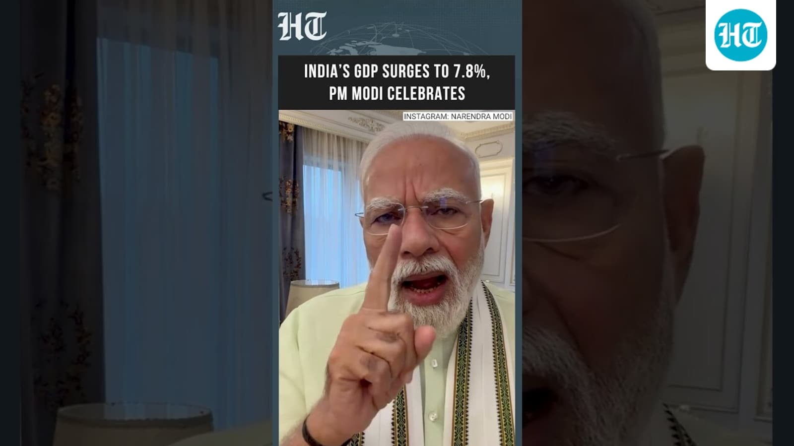 India’s GDP Growth Hits 7.8% in Q1 FY27, PM Modi Calls It ‘Herculean Feat’