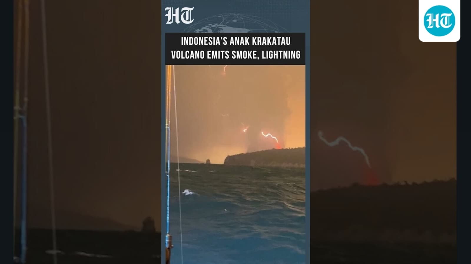 Volcano Spews Lightning, Smoke In Indonesia | Anak Krakatau Eruption