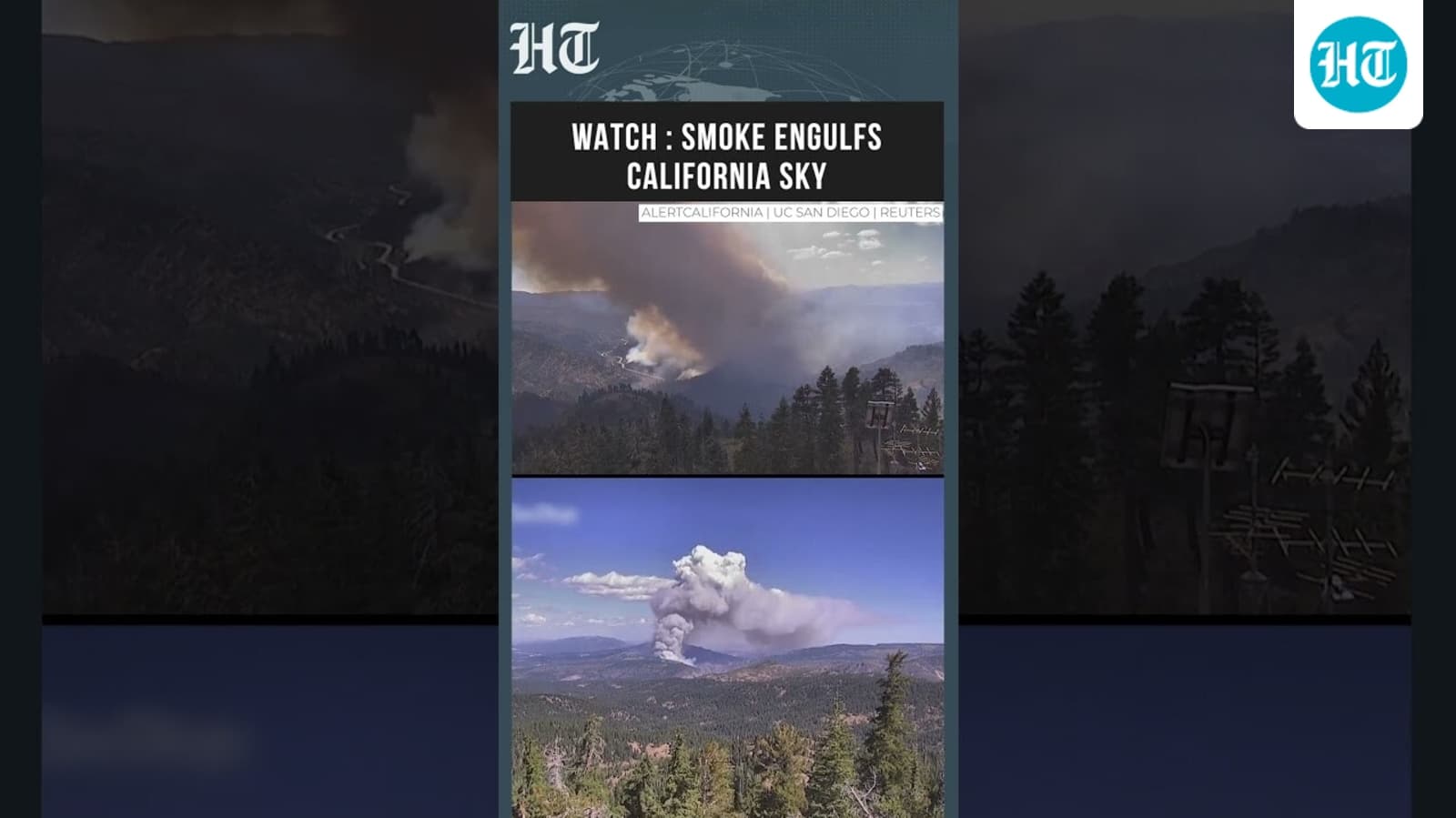 Dramatic Timelapse Captures Floriston Fire Spreading Across California