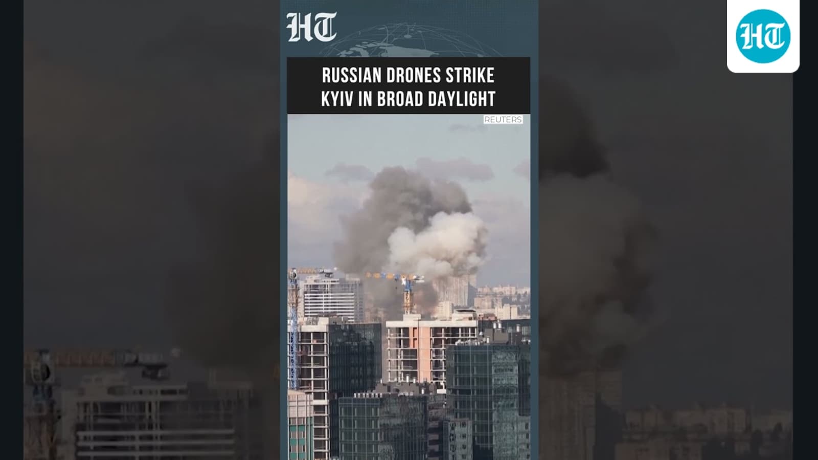 Watch: Explosions Echo Through Kyiv As Russian Drones Hit Multiple Locations