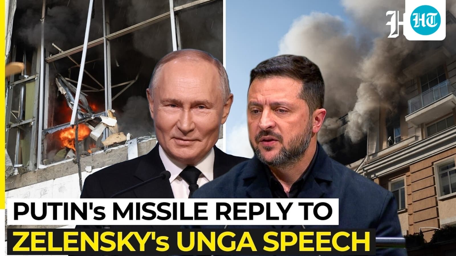 Putin's missile reply to Zelensky's UNGA speech, personal insult: Russia rains midnight hell on Kyiv