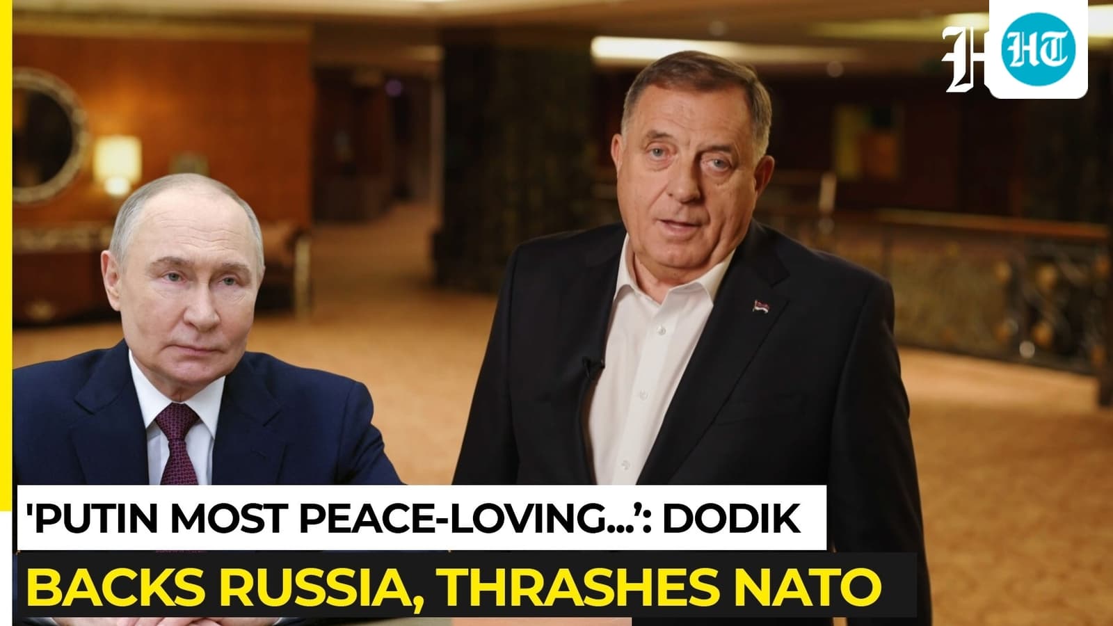 Pro-Putin Bosnian Serb leader defends Putin, slams NATO & Europe ‘Putin most peace-loving leader…’