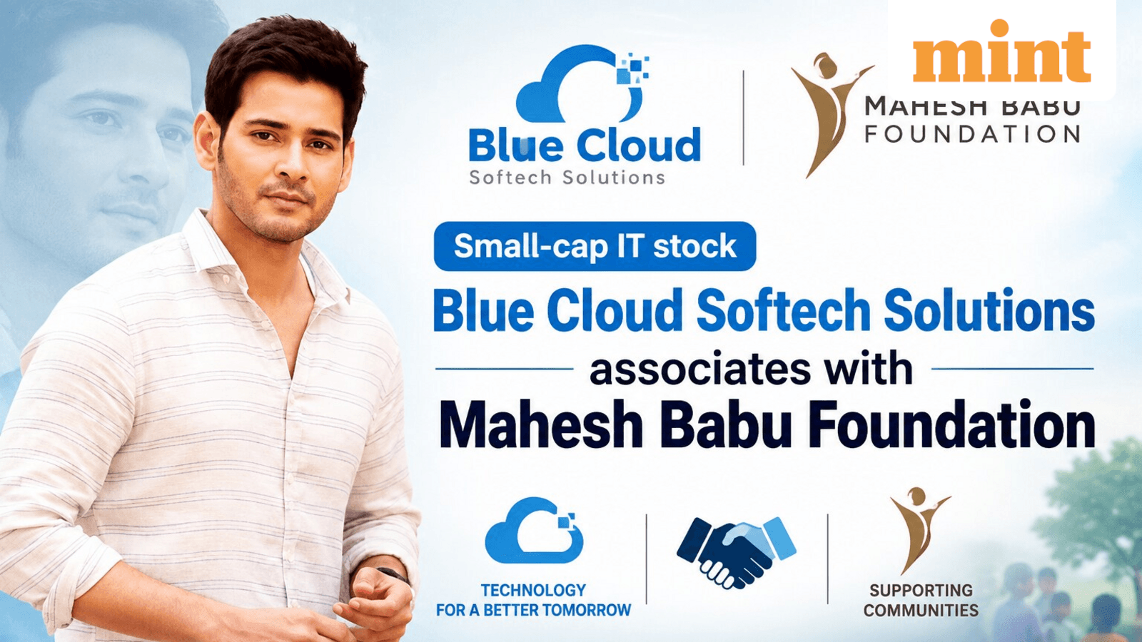 Small-cap IT stock associates with Mahesh Babu Foundation. Do you own?