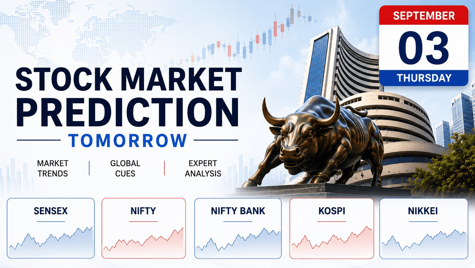 Stock Market prediction tomorrow, September 3: What will happen to Sensex, Nifty, Bank Nifty, KOSPI, Nikkei on Thursday