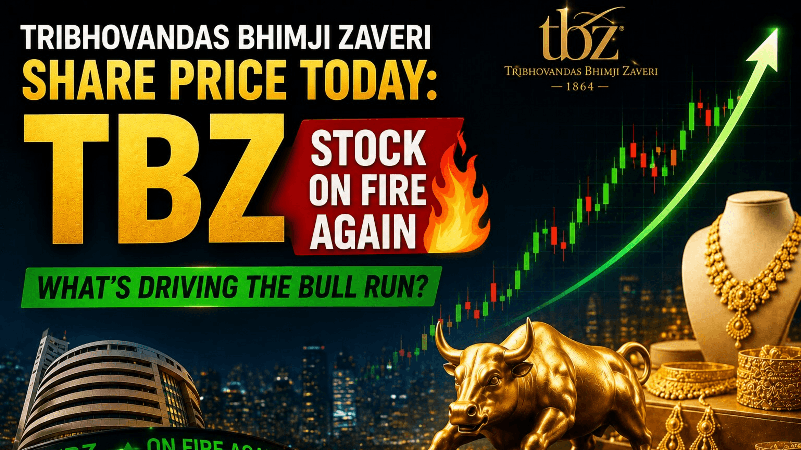 Tribhovandas Bhimji Zaveri share price today: TBZ stock on fire again - What's driving the bull run?