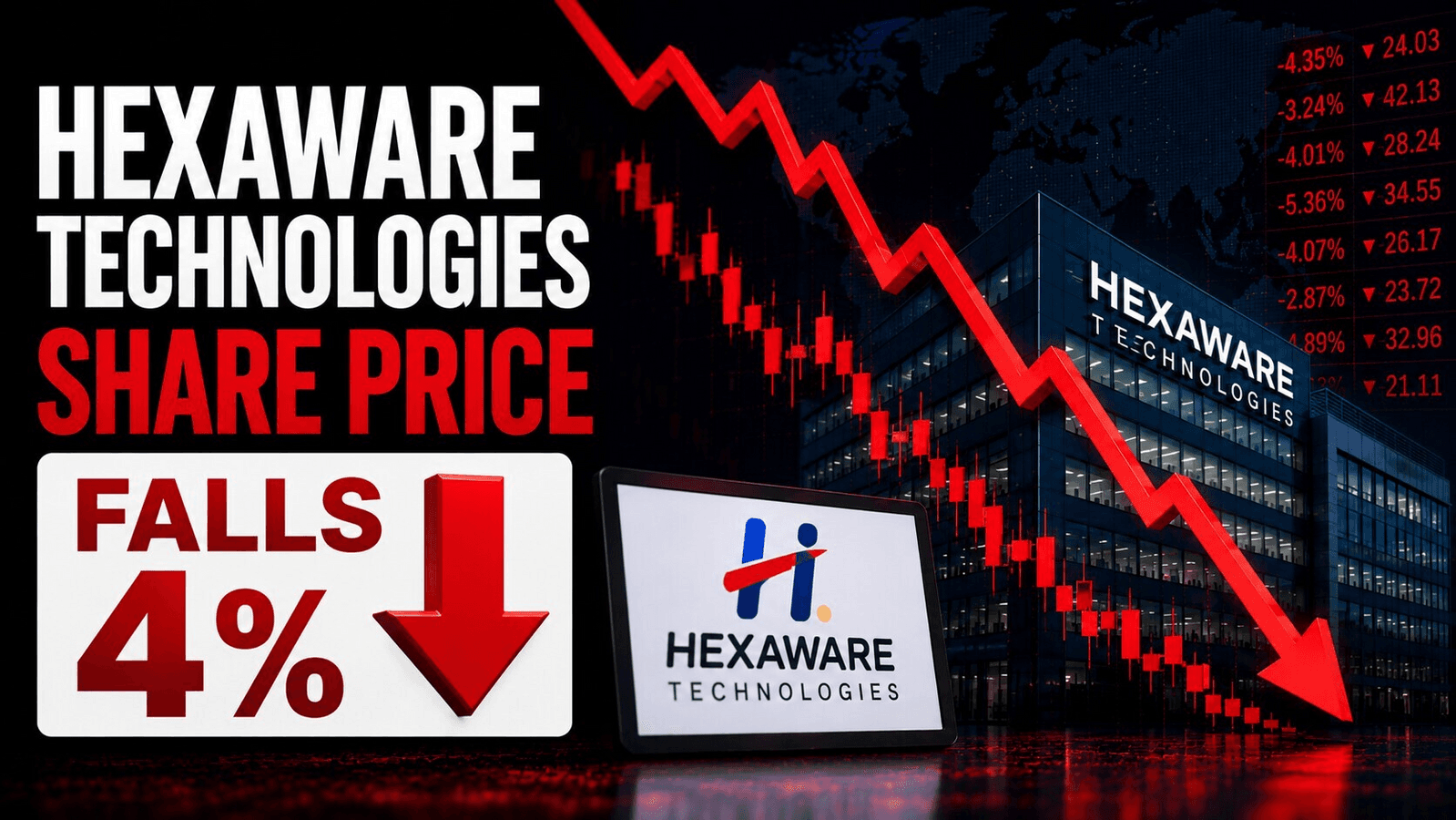 Hexaware Technologies share price falls 4% - here's why