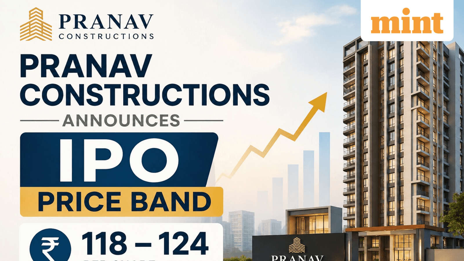 Pranav Constructions IPO: Price band set in range of ₹118–124; check key dates, other IPO details