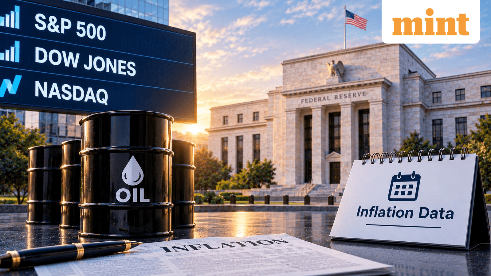 US market outlook: S&P 500, Dow futures flat as oil surges; will Friday’s inflation data shift Fed bets?