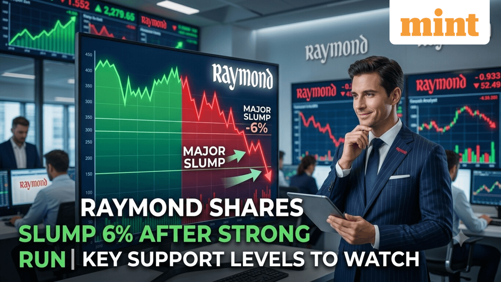 Raymond shares slump 6% after strong run | Key support levels to watch