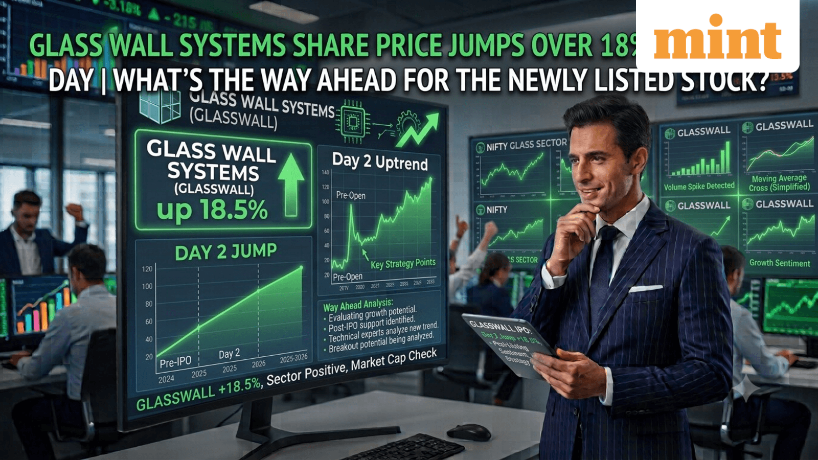 Glass Wall Systems share price jumps over 18% on second day; what’s the way ahead for the newly listed stock?