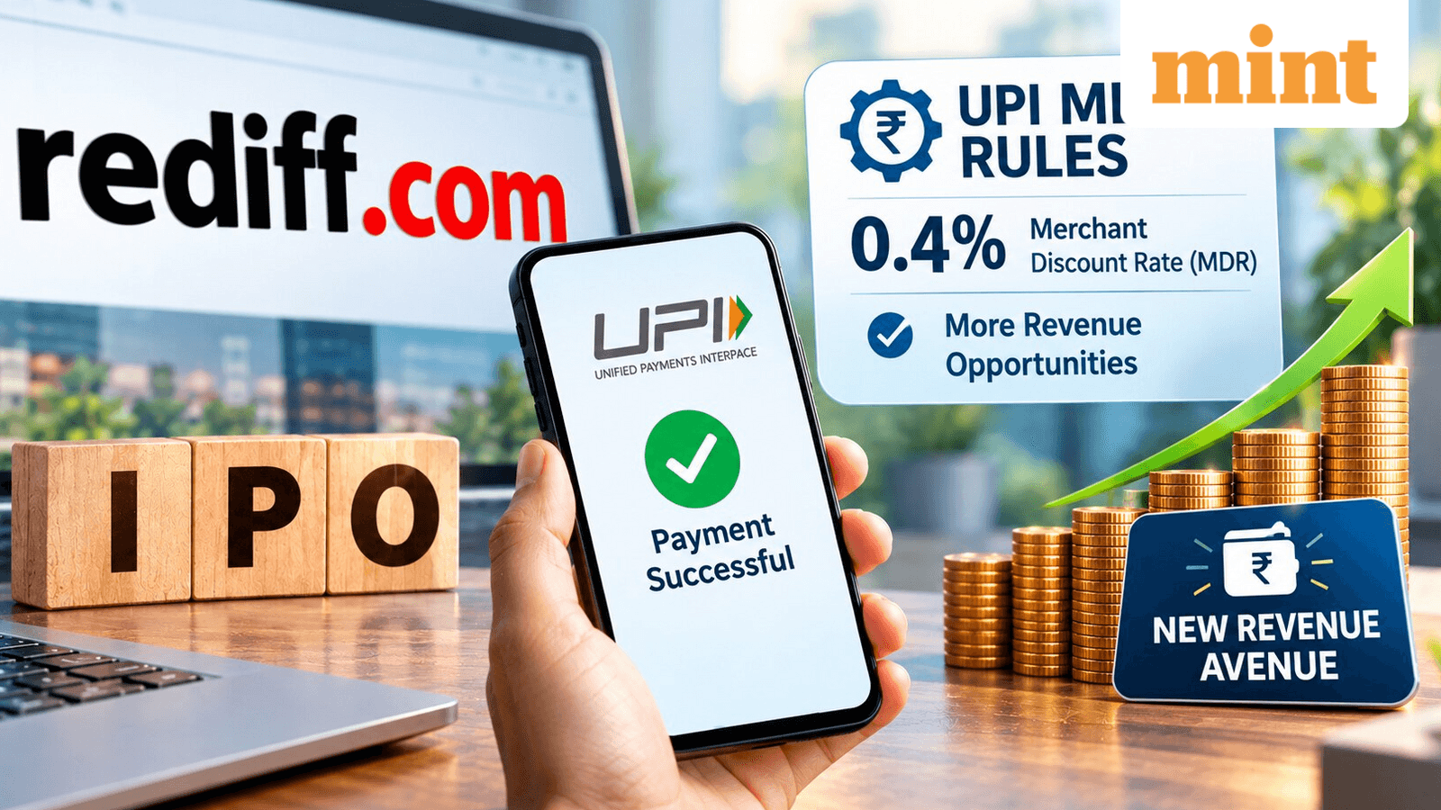 Rediff.com IPO: New UPI MDR rules open an additional revenue stream for the company: Report