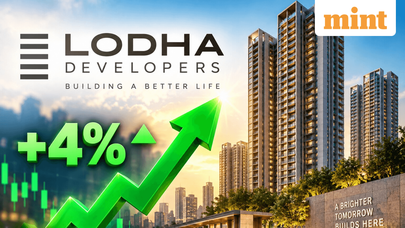 Lodha Developers share price gains over 4% on rate hike bets - Check how other realty stocks are performing today