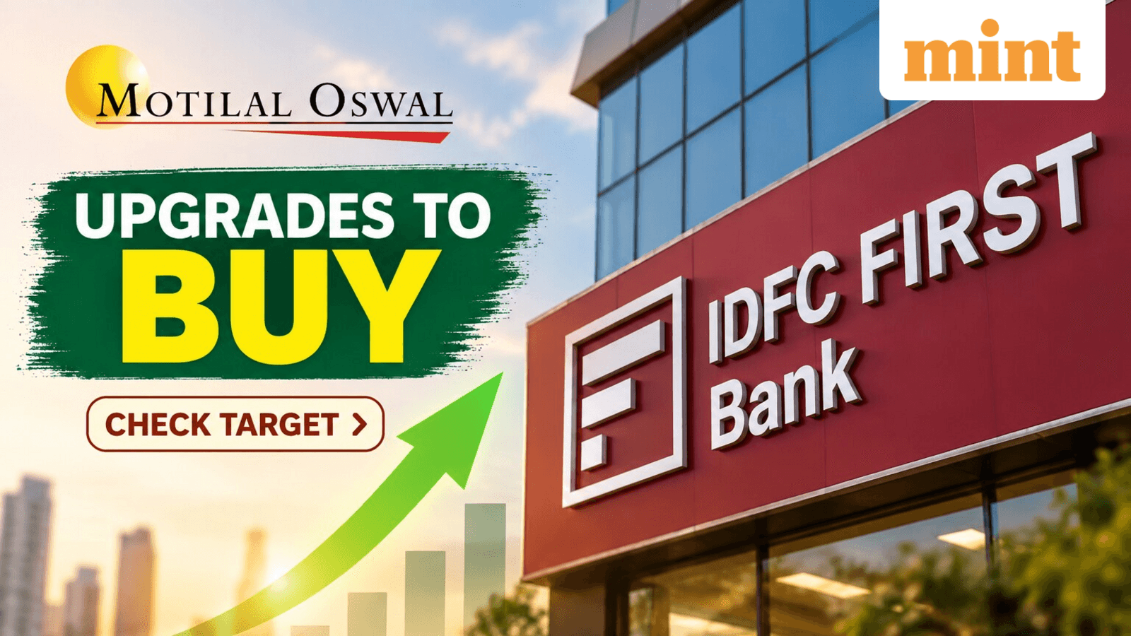IDFC First Bank gets Buy from Motilal Oswal, upgrades the stock as it sees 23% upside - Check target price