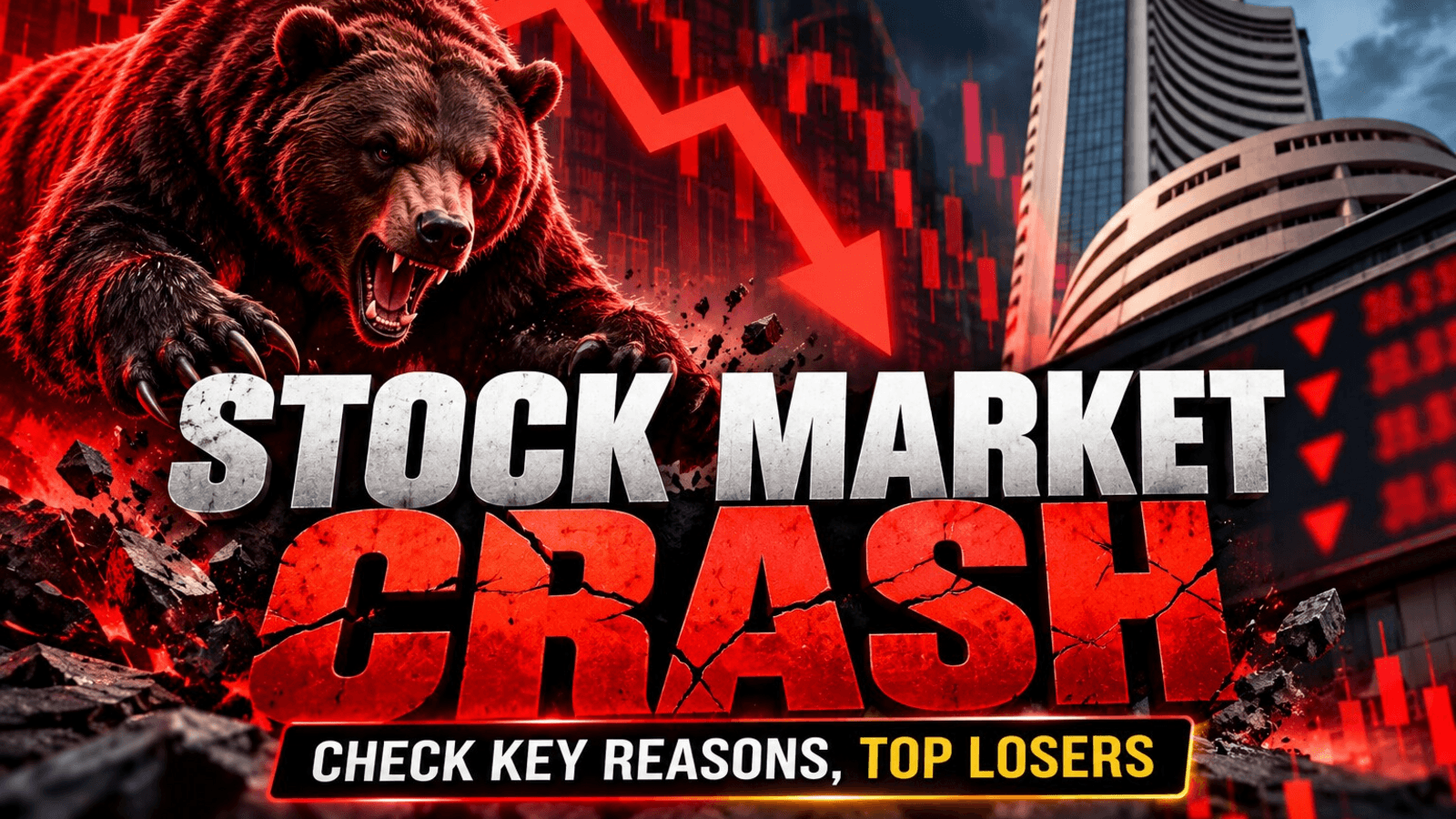 Sensex, Nifty crash today: What led to 'Thursday Tank' - Top impact made by these news; check biggest losers, m-cap loss