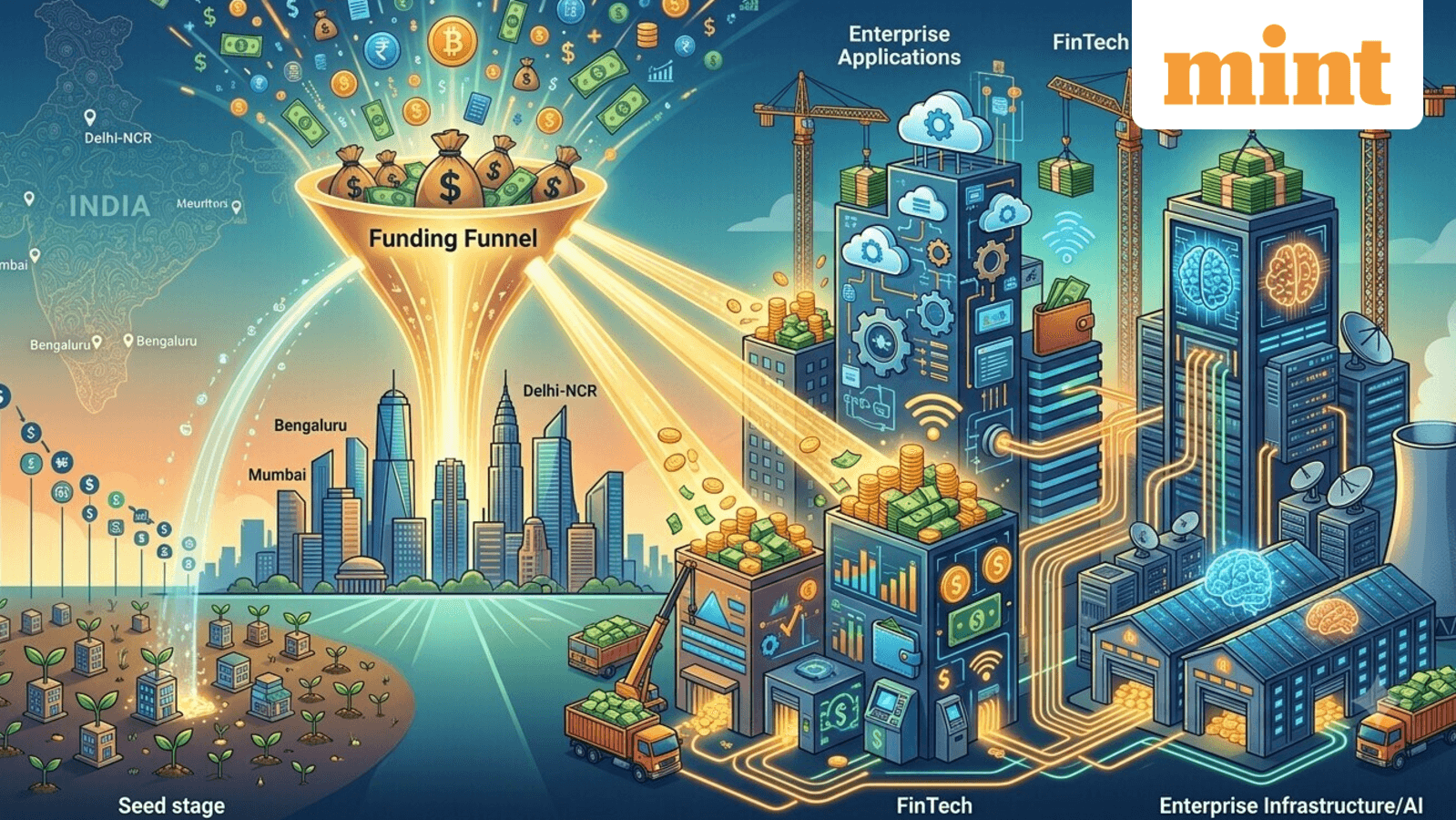India tech funding hits $10.3 billion despite fewer deals: Where is the money going?