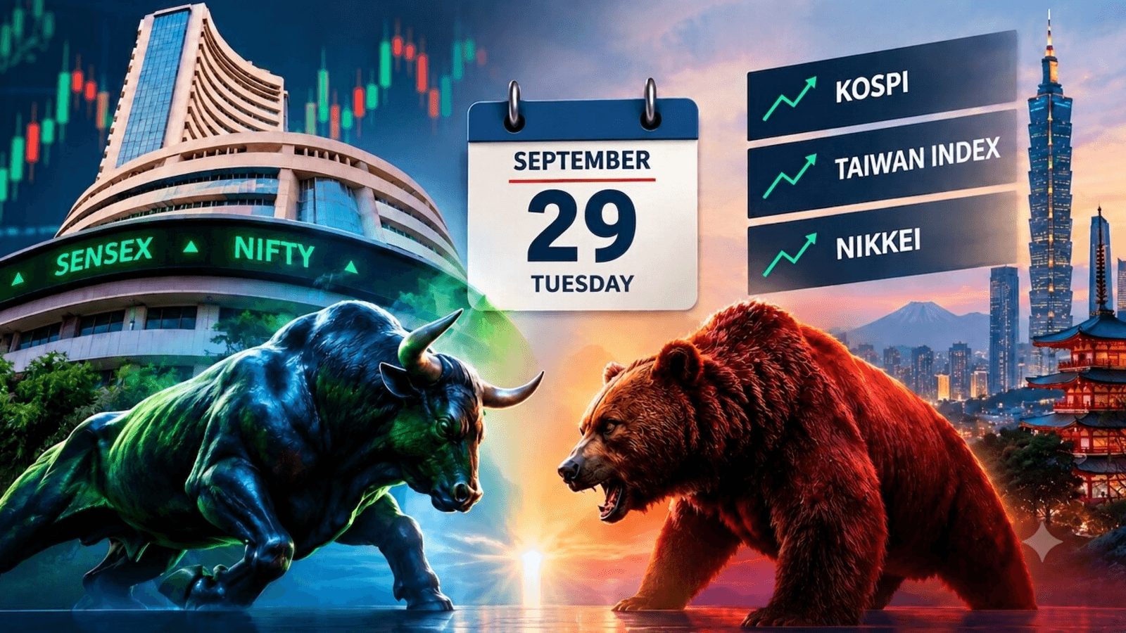 Stock market prediction for tomorrow: Sensex, Nifty outlook for Tuesday | Kospi, Taiwan cues to watch | 29 Sept 2026