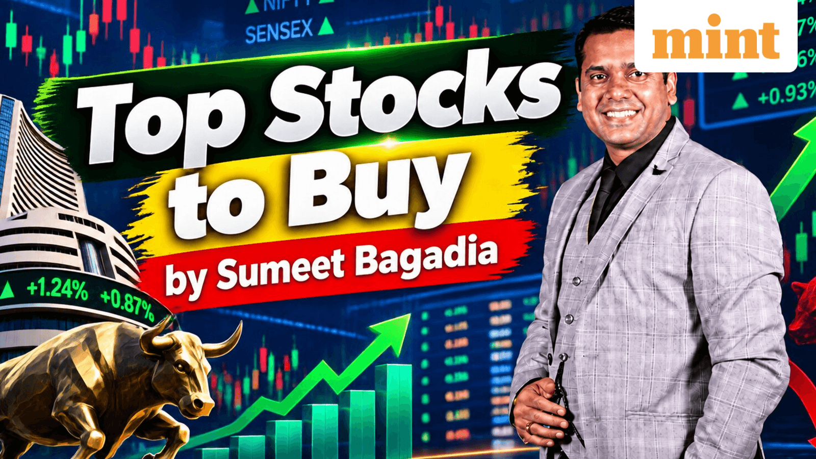 Top 5 Breakout stocks to buy: KPI Green, Crisil, Manyavar, Prudent, Go Digit by Sumeet Bagadia | Target, stop-loss