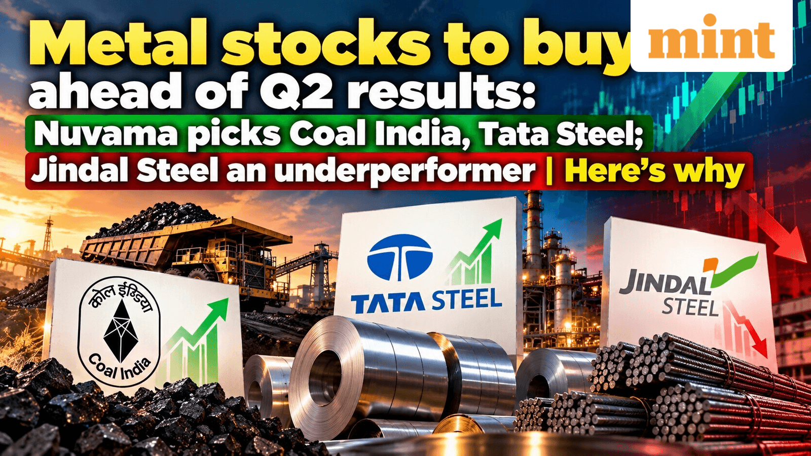 Metal stocks to buy ahead of Q2 results: Nuvama picks Coal India, Tata Steel; Jindal Steel an underperformer |Here’s why