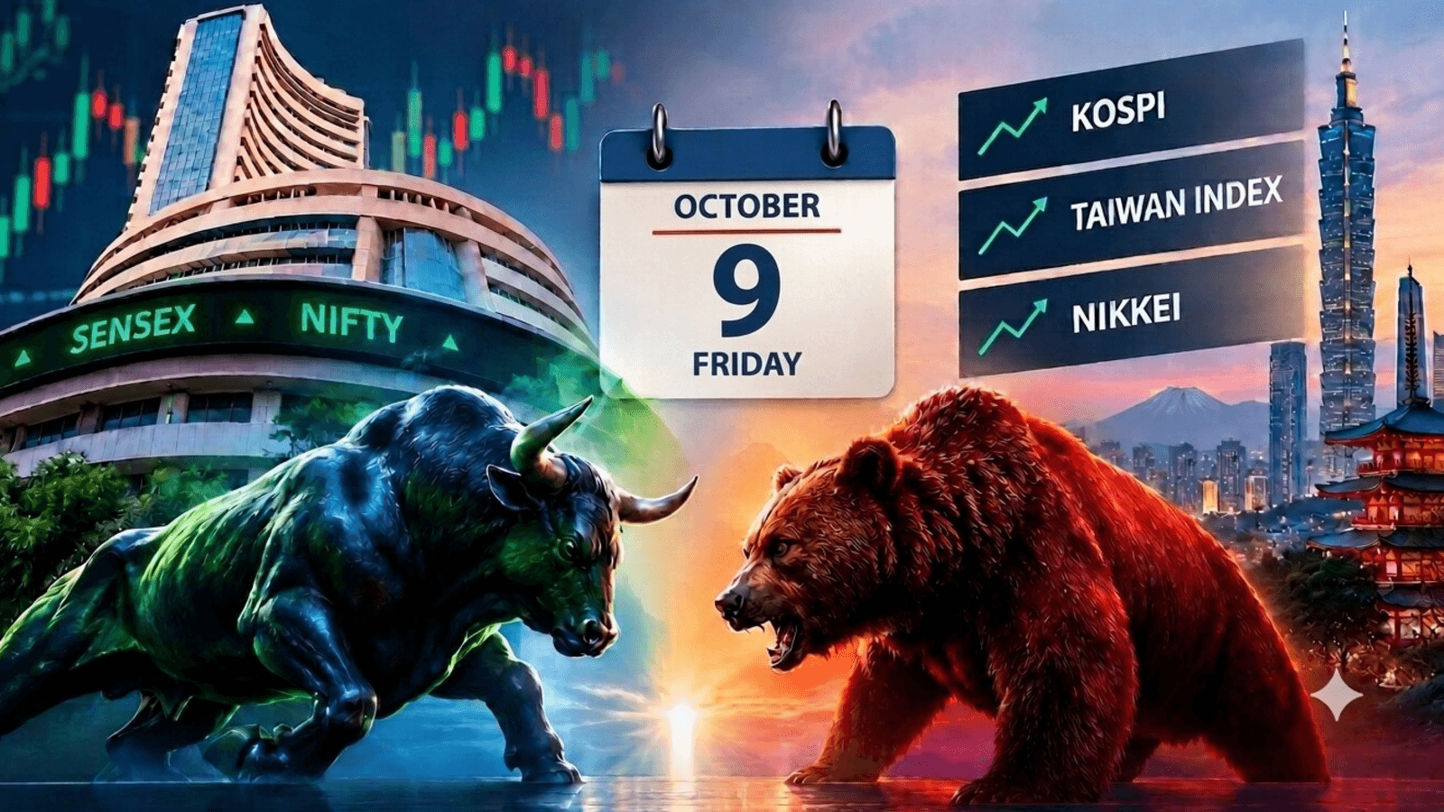 Stock market prediction for tomorrow: Sensex, Nifty outlook for Friday | Kospi, Taiwan cues to watch | 9 Oct 2026