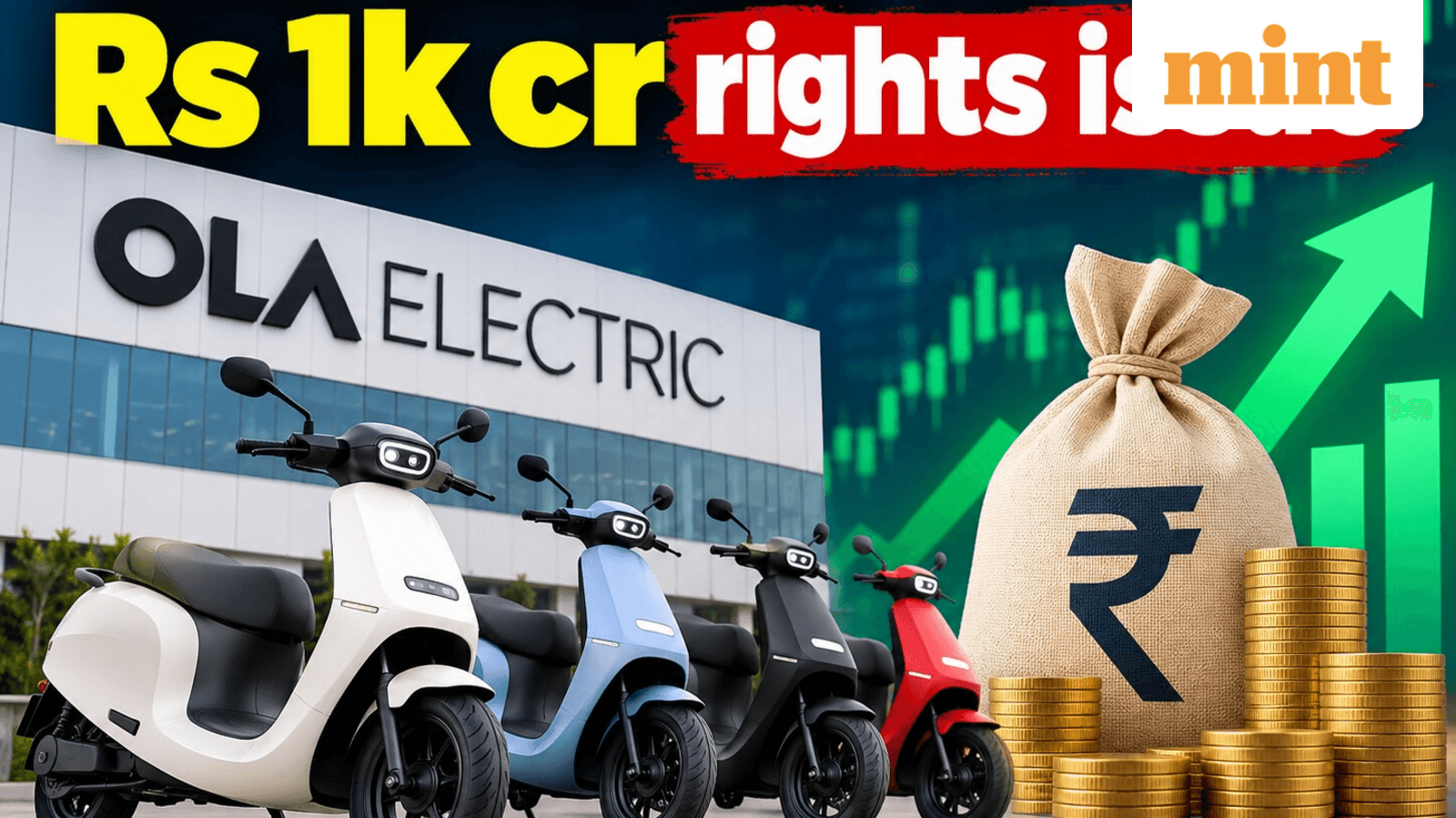 Ola Electric ₹1k cr rights issue: Check dates, per share price, face value, premium, record date, ratio - Details