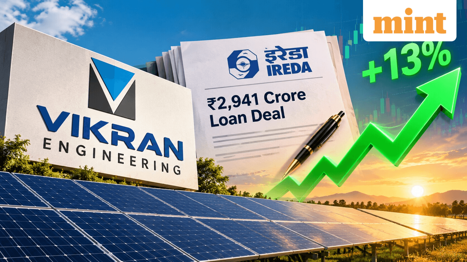 Vikran Engineering share price jumps 13%: How ₹2,941 crore IREDA loan boosts solar project prospects
